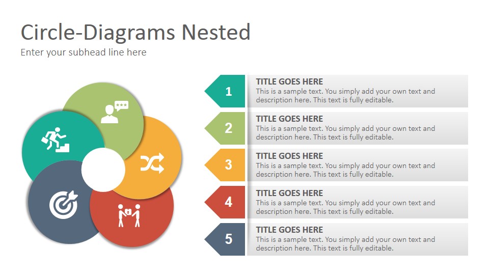 Circle Nested Diagrams PowerPoint Presentation Template - SlideSalad