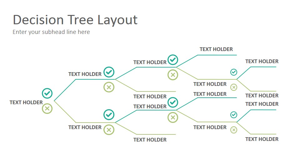 Decision Trees Diagrams PowerPoint Presentation Template SlideSalad