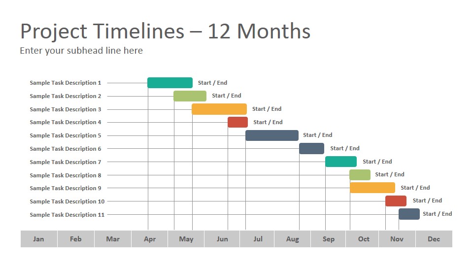 Project Timelines Diagrams Google Slides Presentation Template