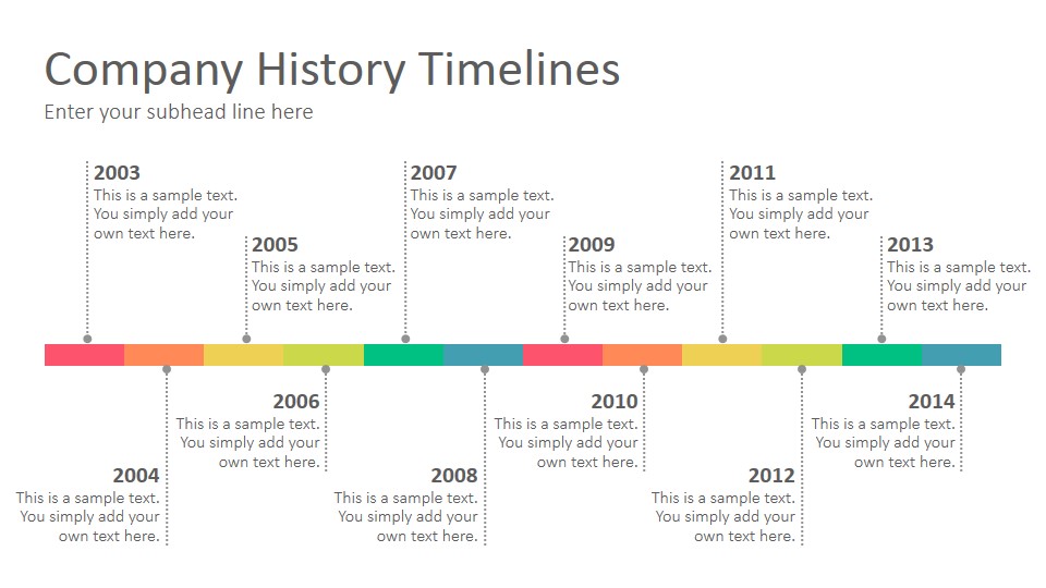 History Timeline Template Powerpoint