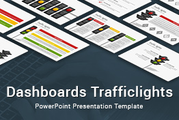 Dashboards Traffic lights Diagrams PowerPoint Presentation Template