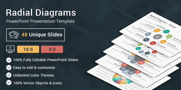 Radial Diagrams PowerPoint Presentation Template