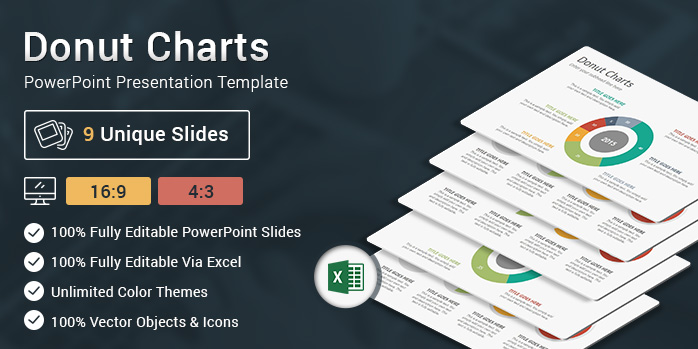 Donut Charts PowerPoint Presentation Template
