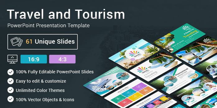 Travel And Tourism Powerpoint Presentation Template Slidesalad