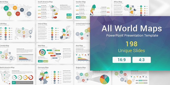 All World Maps PowerPoint Presentation Template