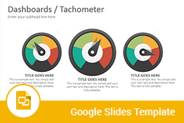 Dashboards Tachometer Diagrams Google Slides Presentation Template