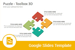 3D Puzzle Toolbox Google Slides Presentation Template
