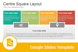 Center Square Diagrams Google Slides Presentation Template
