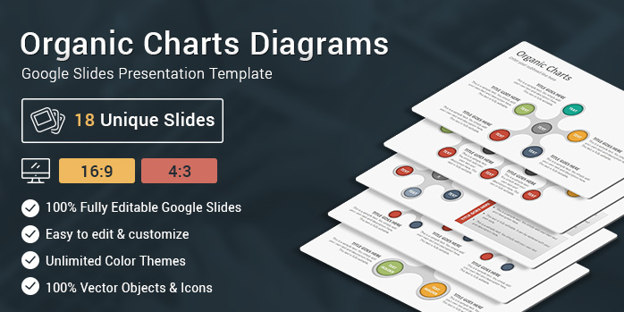 Organic Charts Diagrams Google Slides Presentation Template
