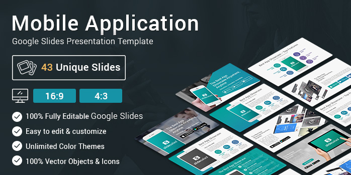 Mobile Application Google Slides Presentation Template