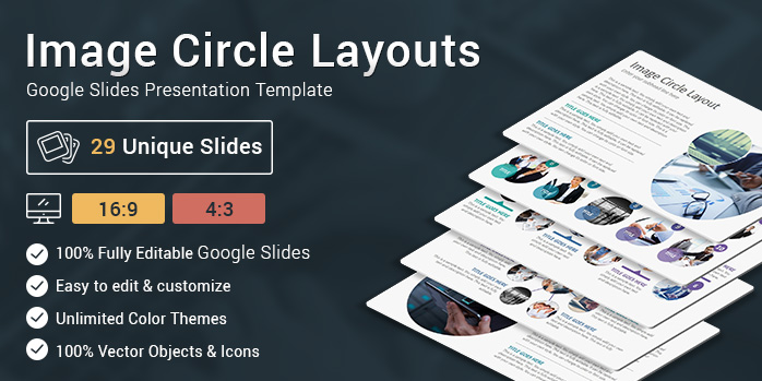 Image Circle Layouts Google Slides Presentation Template