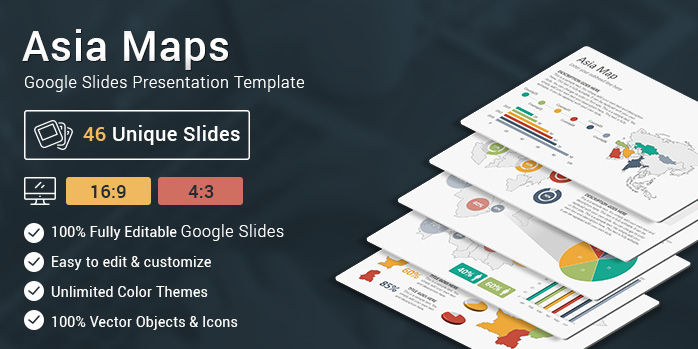 Asia Maps Google Slides Presentation Template