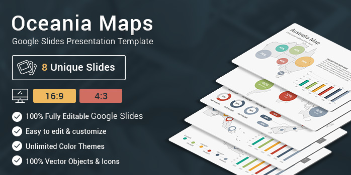 Oceania Maps Google Slides Presentation Template