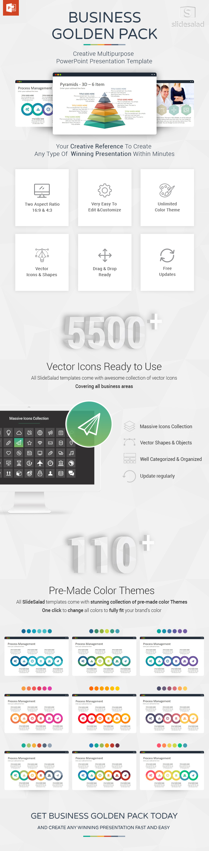 Golden Pack Multipurpose PowerPoint Presentation
