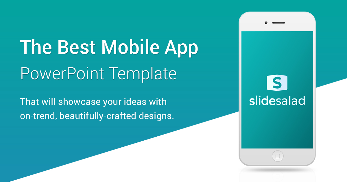 Best Mobile Application PowerPoint Presentation Template - SlideSalad