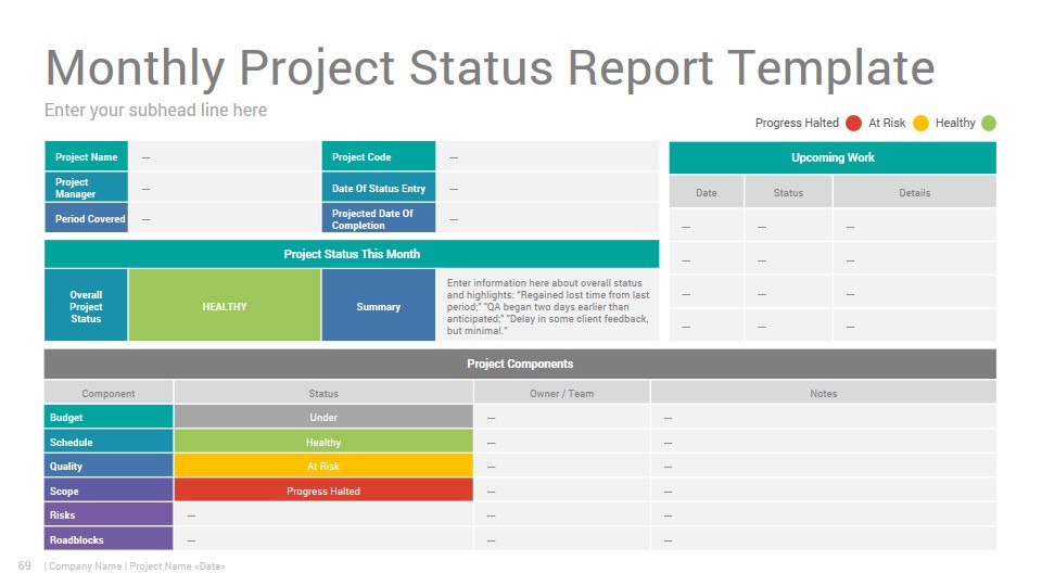 project-status-report-powerpoint-template-design-slidesalad