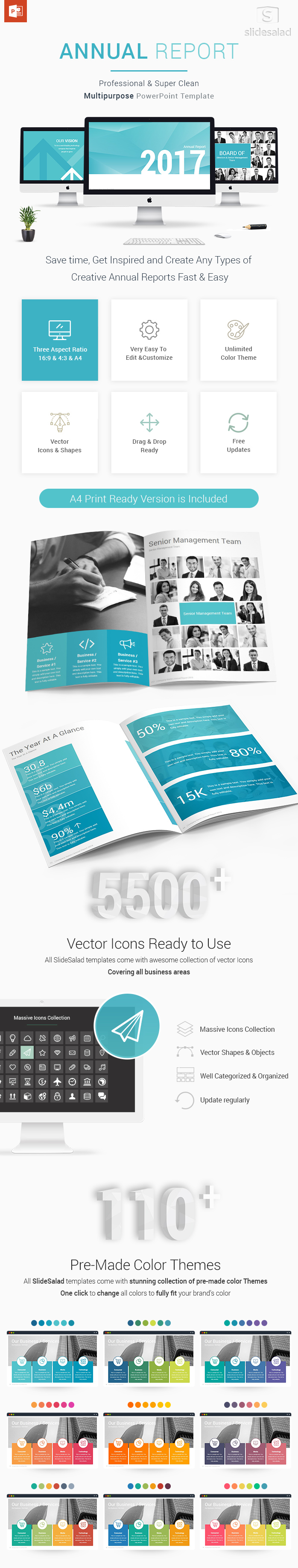 Best Annual Report PowerPoint Presentation Templates - SlideSalad Intended For Annual Report Ppt Template