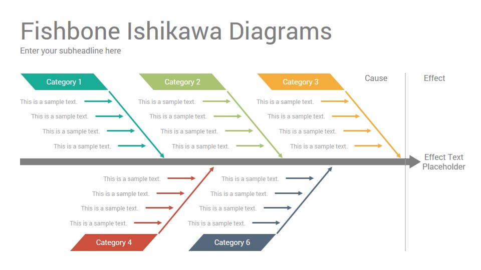 Fishbone Ishikawa Diagrams PowerPoint Template Designs SlideSalad