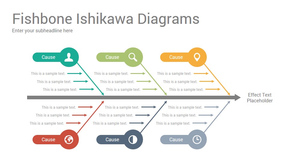 Fishbone Ishikawa Diagrams PowerPoint Template Designs SlideSalad