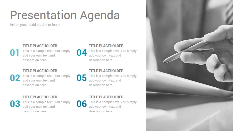 Best Business Agenda Images Powerpoint Template Designs