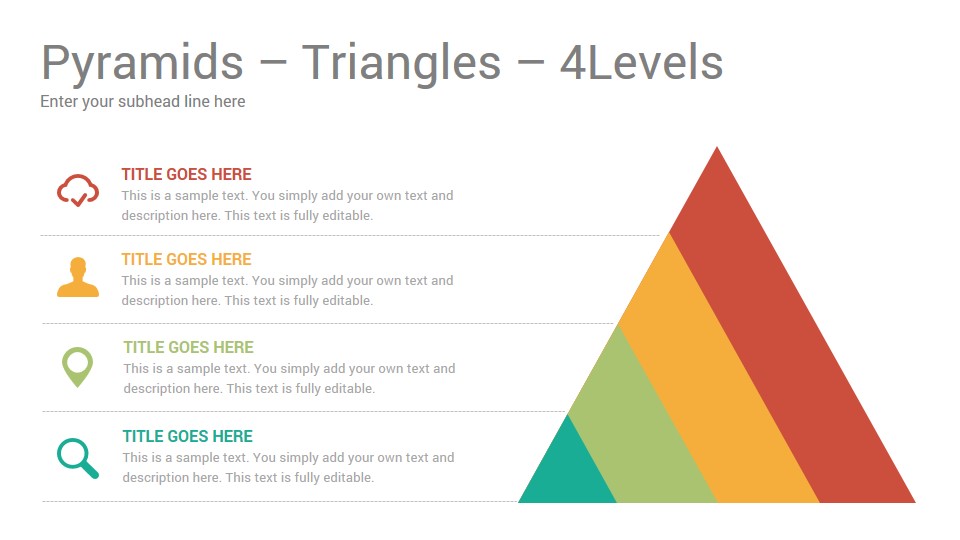 2D Pyramids PowerPoint Presentation Template - SlideSalad