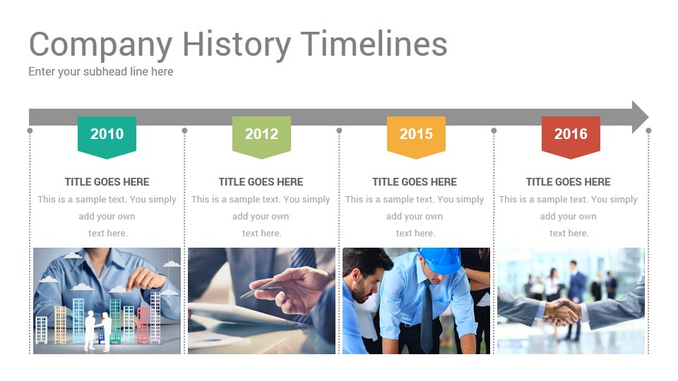 Company History Timelines Diagrams Google Slides Presentation