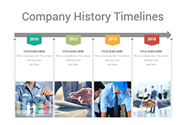 Company History Timelines Diagrams PowerPoint Template