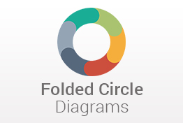 Folded Circle Diagrams PowerPoint Template Designs