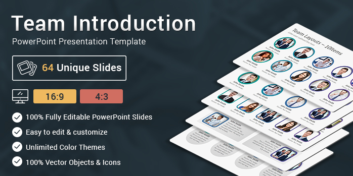 Team Introduction Layouts PowerPoint Presentation Template