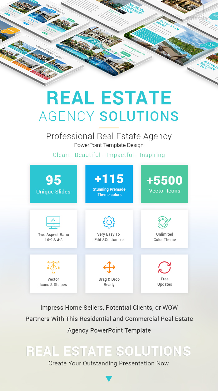 Real Estate Agency Solutions PowerPoint Template For Presentations
