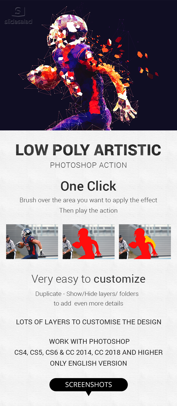 Low Poly Artistic Photoshop Action
