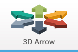 3D Arrow Keynote Template Designs
