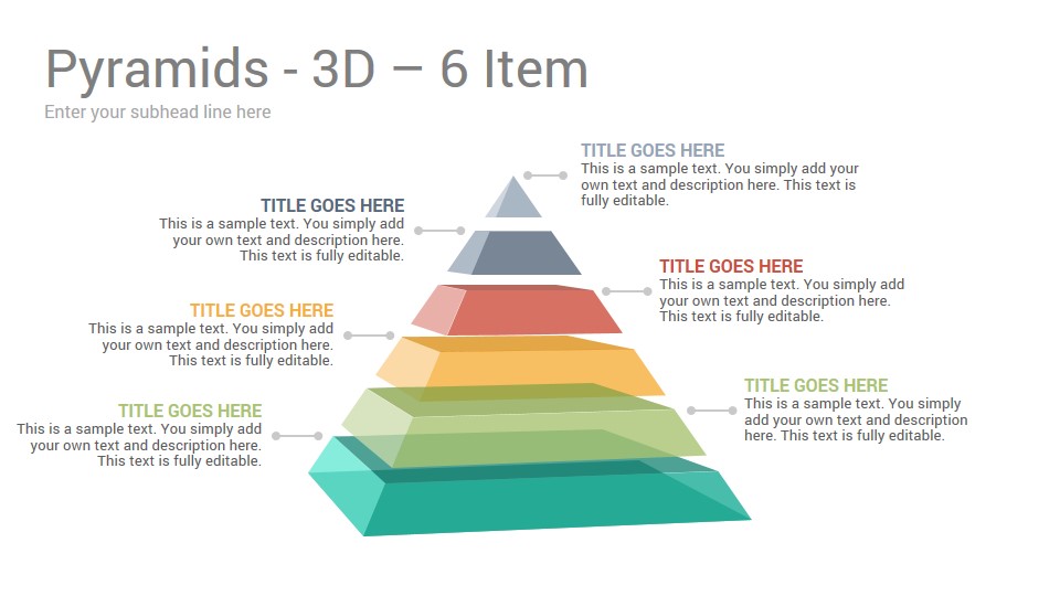 3D Pyramids Keynote Template Designs SlideSalad