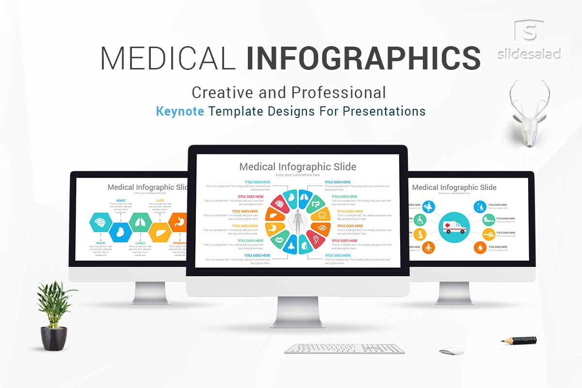 Medical Healthcare Infographics Keynote Template
