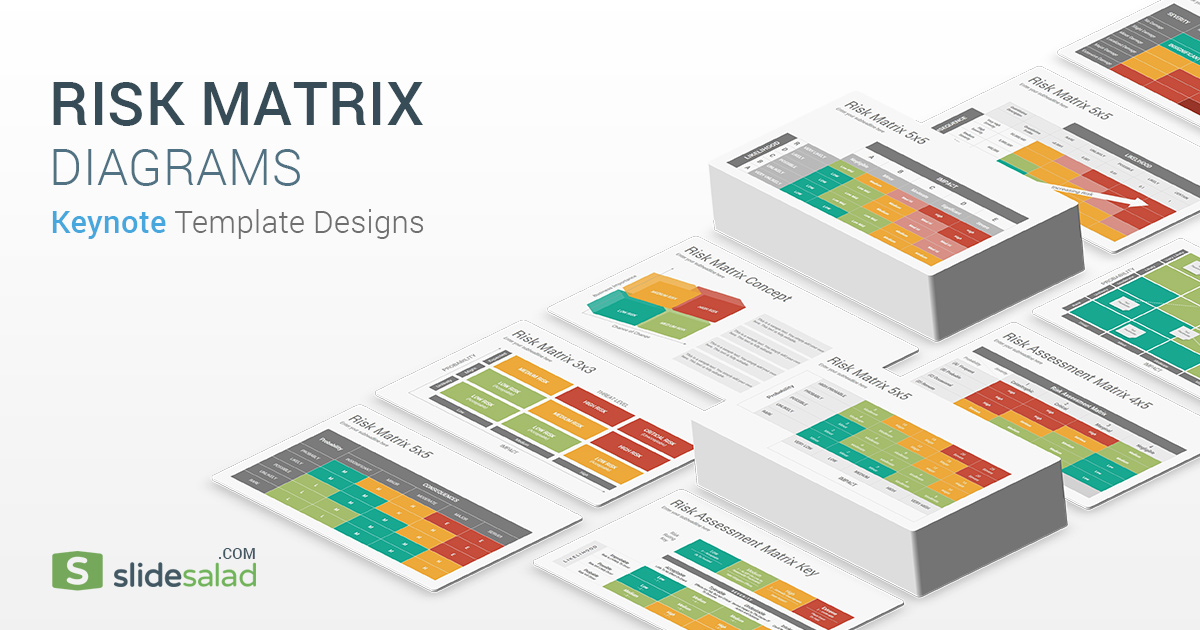 Risk Matrix Diagrams Keynote Template Designs