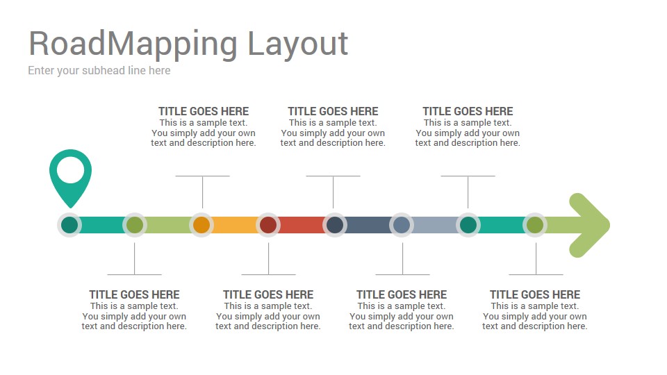 Road Mapping Diagrams Keynote Template SlideSalad