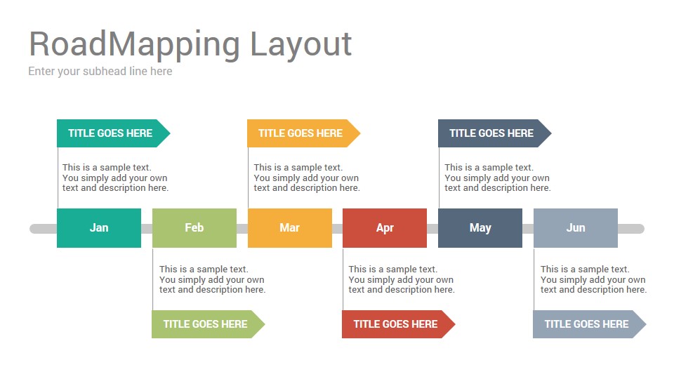 Road Mapping Diagrams Keynote Template SlideSalad