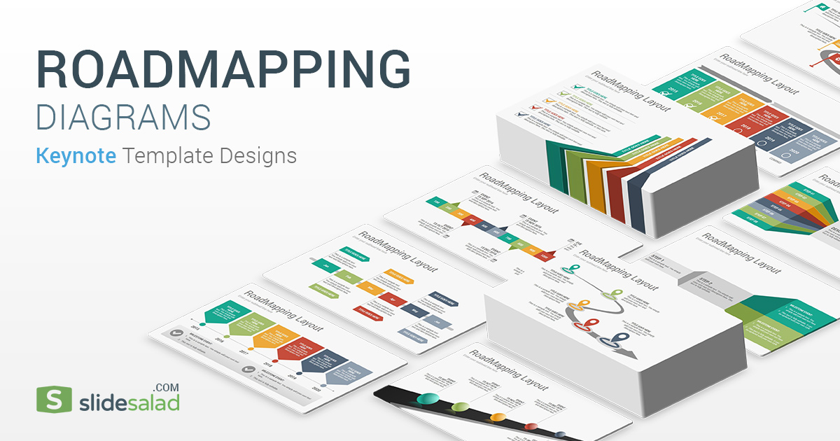 Road Mapping Diagrams Keynote Template