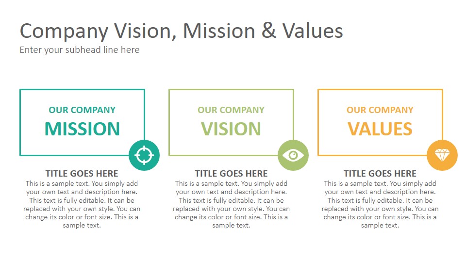 Vision and Mission Statements Keynote Template - SlideSalad