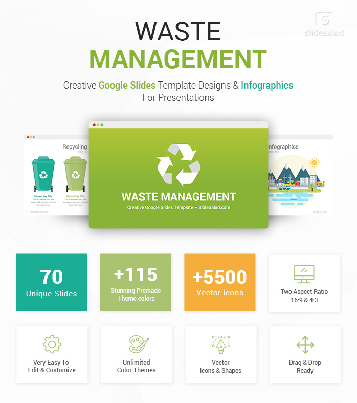 Waste Management Google Slides Template Designs