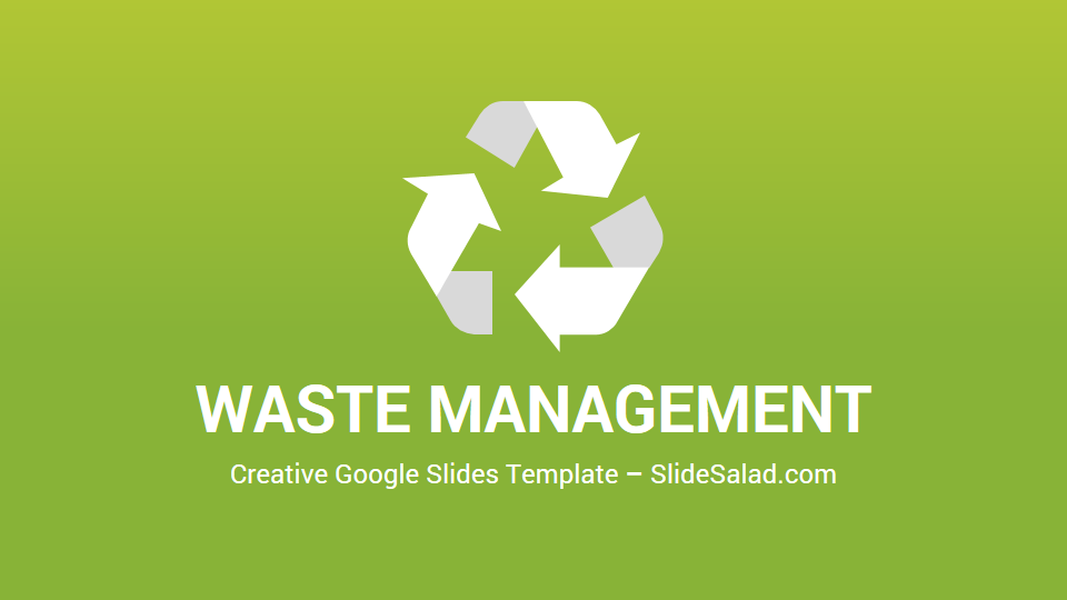 Waste Management Google Slides Template Infographics - SlideSalad