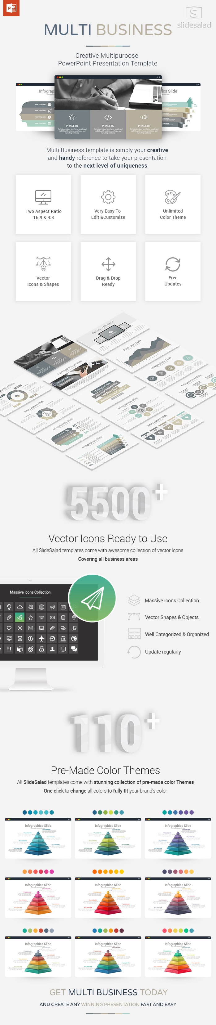 Multi Business PowerPoint Presentation Template