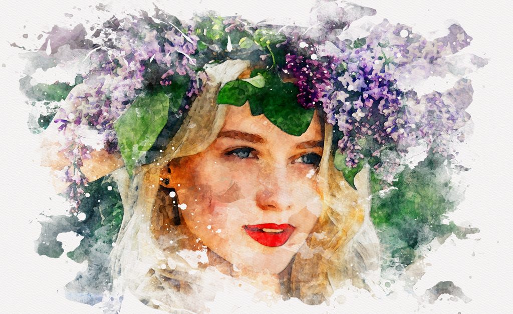 Realistic Watercolor Painting Photoshop Template Mock Ups V2 Slidesalad