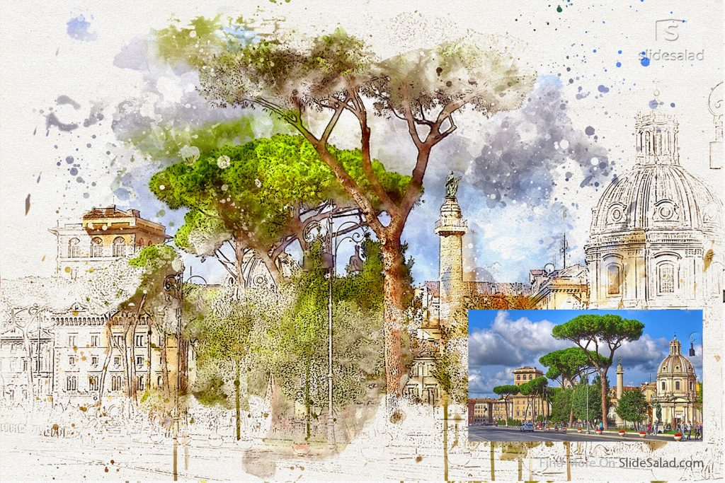 Download Realistic Watercolor Photoshop Template Mock-Ups - SlideSalad