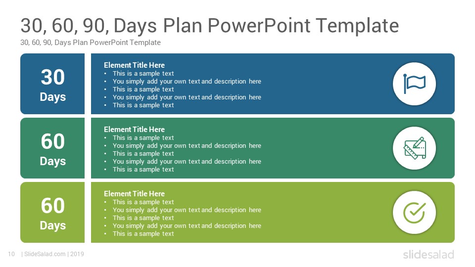 presentation 30 60 90 day plan template powerpoint