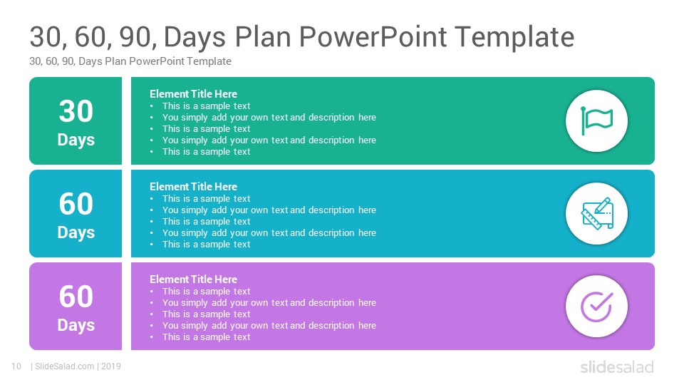 90 Day Planner Template from www.slidesalad.com