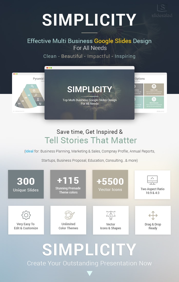 Simplicity Professional Business Google Slides Templates