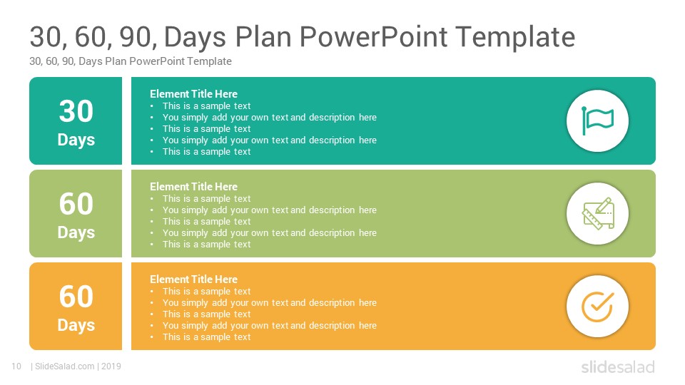 30 60 90 day plan for executives ppt