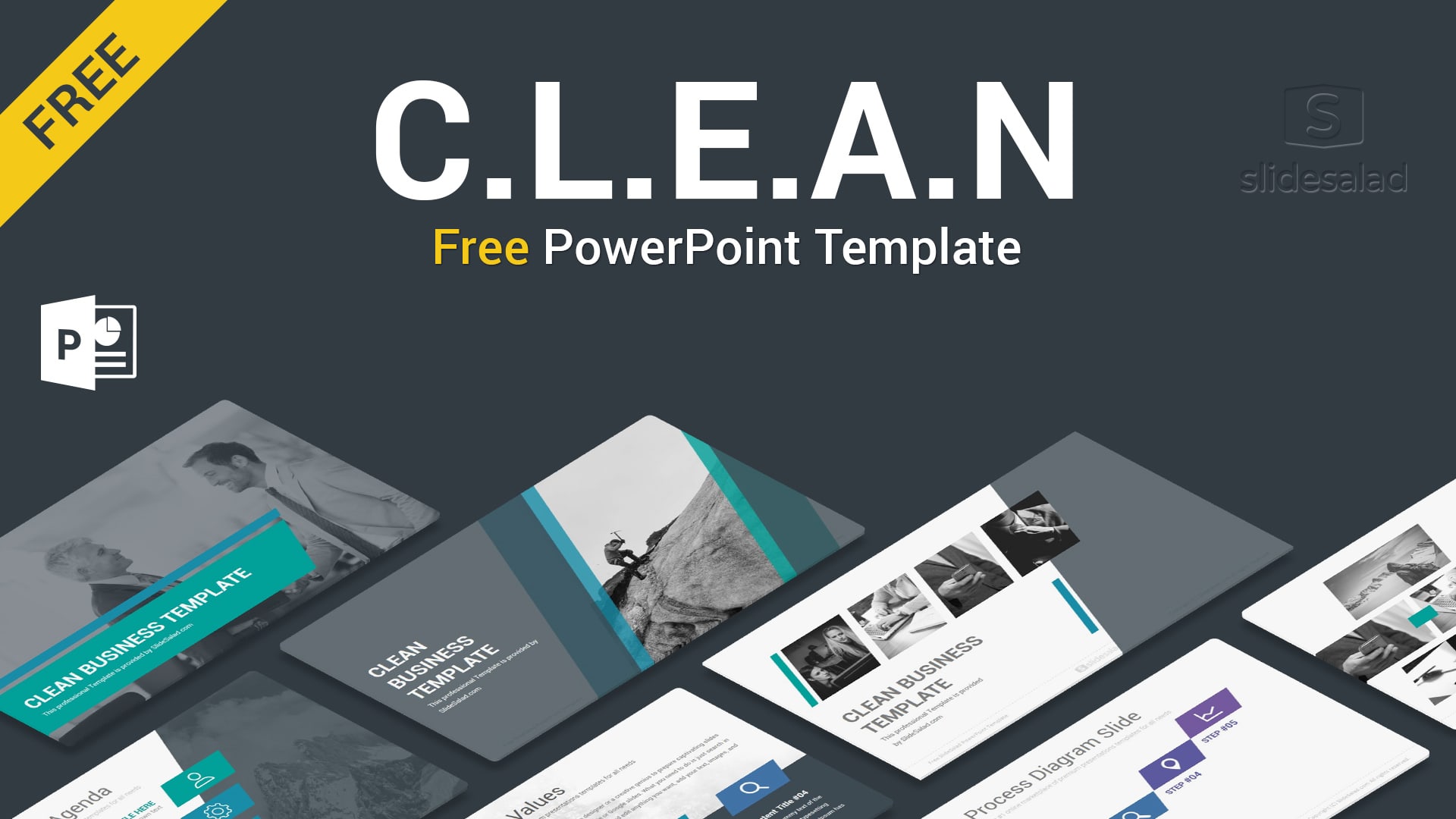 Clean Free PowerPoint Template - Free Download Throughout Free Download Powerpoint Templates For Business Presentation