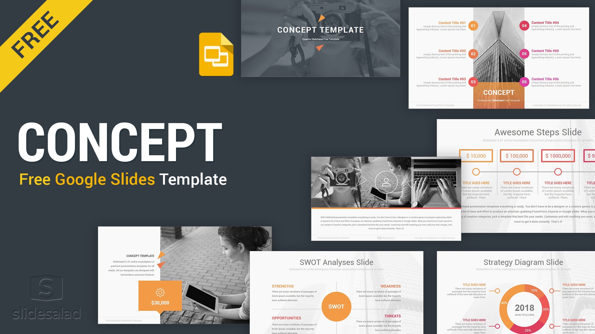 Concept Free Business Google Slides Presentation Template